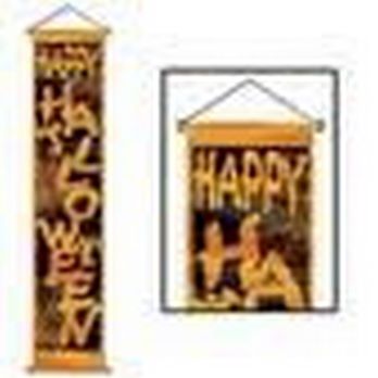 H - Halloween Door Panel Orange x