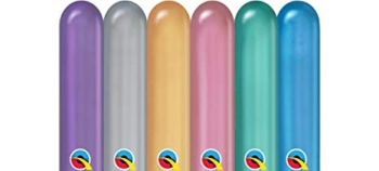 Q  260 Chrome Assortment balloons QUALATEX