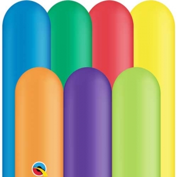 Q  260 Standard Carnival Assorted balloons QUALATEX