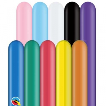 Q  260 Standard Traditional Assorted balloons QUALATEX