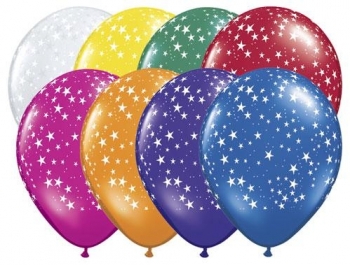 Q   Stars Jewel Assorted balloons QUALATEX