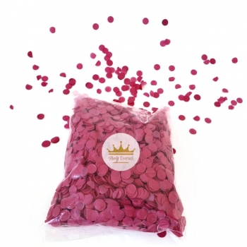 (100gr) 1cm Round Tissue Paper Fuchsia Confetti decorations