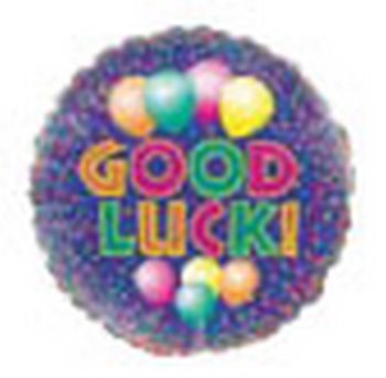 4" Foil - Good Luck - Air Airfill Heat Seal Required balloon foil balloons