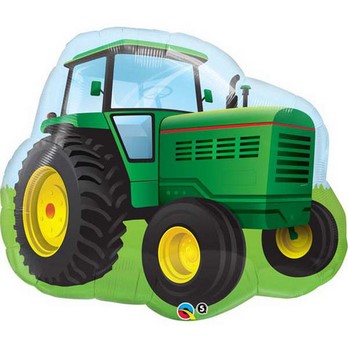 Shape Farm Tractor Green 34"  balloon foil balloons