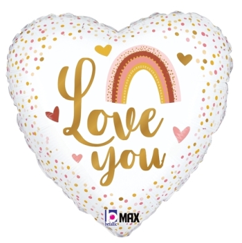 18" Boho I Love You Balloon foil balloons