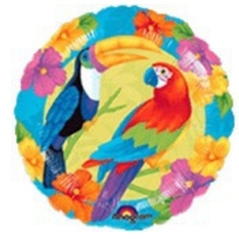 18" Foil - Hawaiian - Birds of Paradise balloon foil balloons