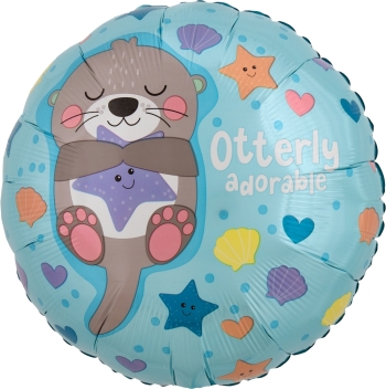 18" Foil Otterly Adorable Balloon foil balloons