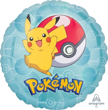 18" Foil Pokemon Pikachu and Poke Ball balloon foil balloons