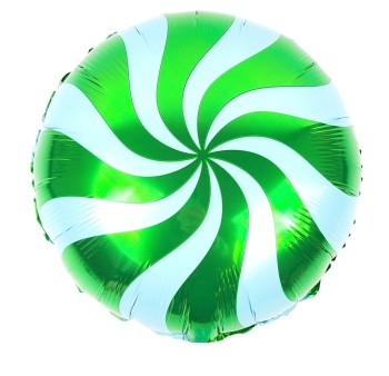 18" Green Candy Swirl balloon foil balloons