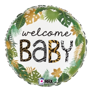 Jungle Welcome Baby Balloon BETALLIC