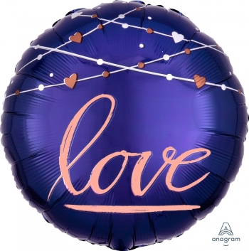 18" Navy Wedding Love balloon foil balloons