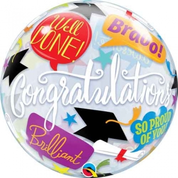 22" Bubble Bubble Grad Accolades Balloon other balloons