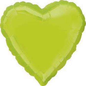 18" Foil Heart - Kiwi Green balloon foil balloons