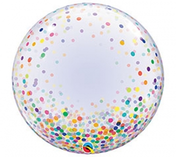 BUBBLE DECO CONFETTI DOTS QUALATEX