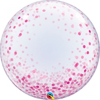 Bubble Deco PINK CONFETTI QUALATEX