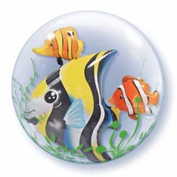 Dble Bubble - Seaweed Tropical Fish QUALATEX