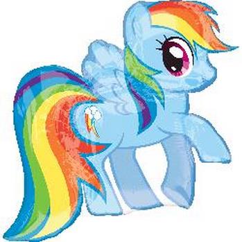 Shape My Little Pony Rainbow Dash 28"x 27" balloon foil balloons