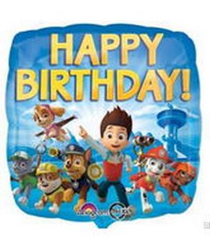 Foil - Paw Patrol Happy Birthday balloon ANAGRAM