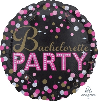 28" Bachelorette Party Holographic balloon foil balloons