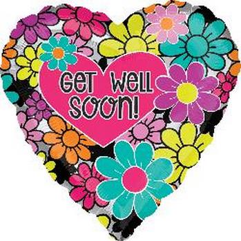 Foil Get Well Soon Floral ANAGRAM