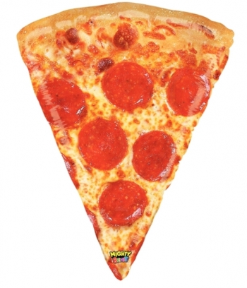 Mighty Bright Shape Pizza balloon BETALLIC