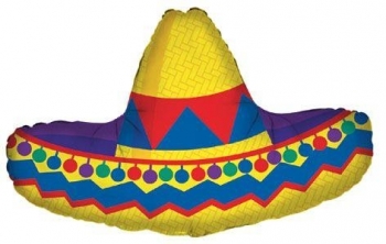 Super Shape - Sombrero balloon BETALLIC