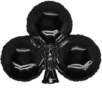 35" Super Shape - Casino Club - Black balloon foil balloons