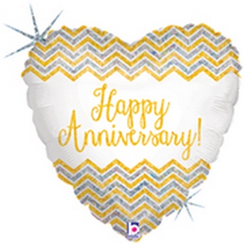 Foil - Holographic Chevron Anniversary BETALLIC