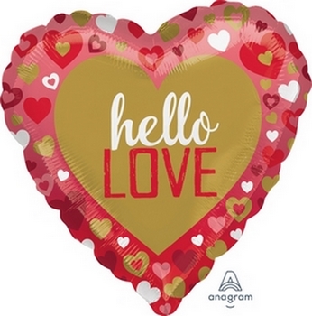 18" Foil - Hello Love balloon foil balloons