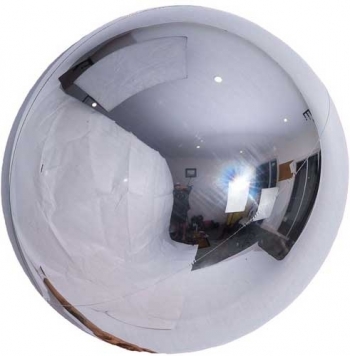 (3) 10" Silver Spheroid balloon foil balloons