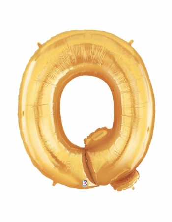 40" Megaloon - Letter Q - Gold balloon foil balloons