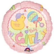 4" Foil - Hugs & Stitches - Girl Airfill Heat Seal Required balloon foil balloons