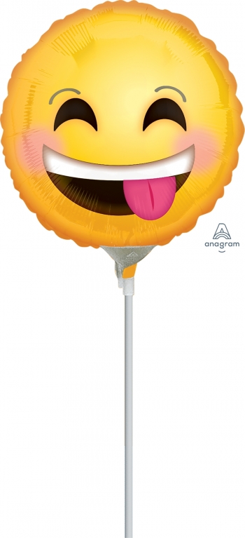 4" Foil - Smiling Emoticon - Air Airfill Heat Seal Required balloon foil balloons