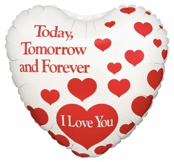 4" Foil - Today, Tomorrow Airfill Heat Seal Required balloon foil balloons