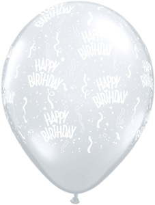 Birthday Around - Clear QUALATEX