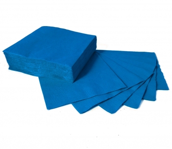 (50) Beverage Napkins Bright Royal Blue* tableware