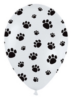 BET (50) 11" Paw Prints balloons latex balloons