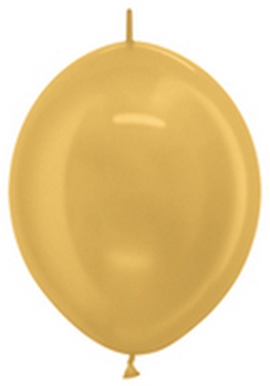 Link-O-Loon Metallic Gold balloons BETALLIC BETALLATEX