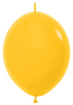 BET (50) 6" Link-O-Loon Deluxe Marigold balloons latex balloons