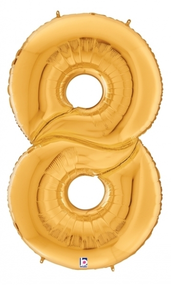 Gigaloon - Number - #8 - Gold BETALLIC