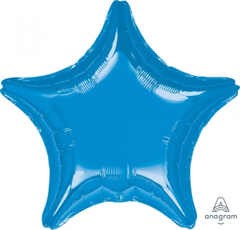 9" Foil Star - Sapphire Blue Airfill Heat Seal Required balloon foil balloons