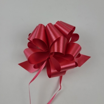 #9 Pull Bow Florasatin 5. - Imperial Red