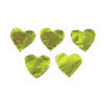(2 lb) Metallic Heart Confetti - Gold decorations