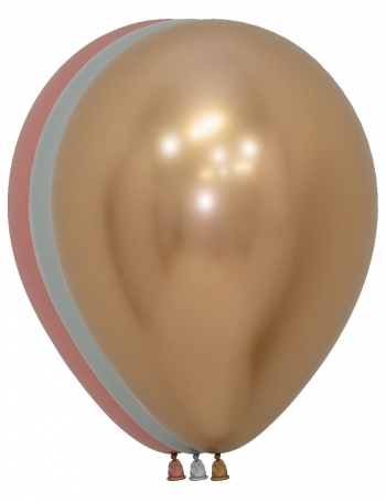 SEM  (100) 5" Reflex Deluxe Assortment (3 colours) latex balloons