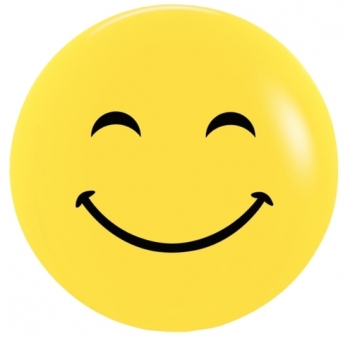 BET (100) 5" Smiley Top Print balloons latex balloons