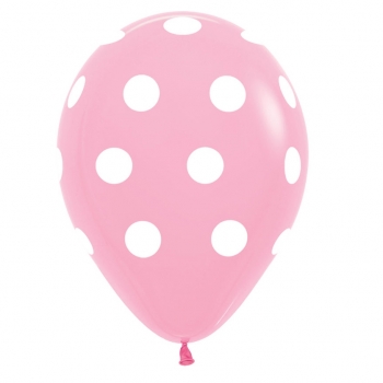 BET (50) 11" Polka Dots Pink balloons latex balloons