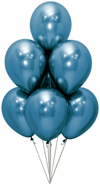 SEM   Reflex Blue balloons SEMPERTEX+BETALLIC