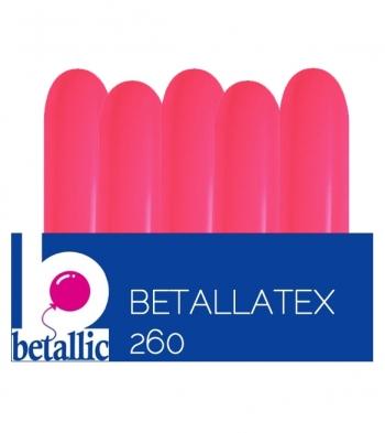 260 Deluxe Raspberry Nozzle Up balloons BETALLIC BETALLATEX