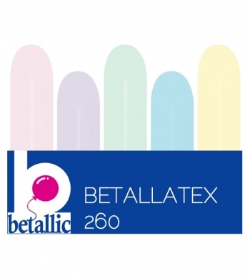 BET (50) 260 Pastel Matte Assorted balloons latex balloons