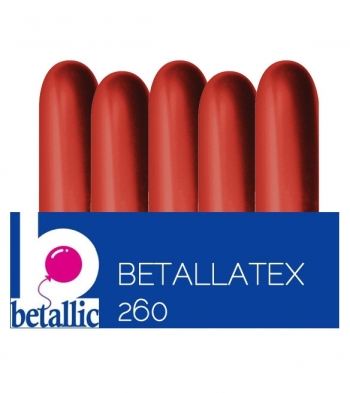 260 Reflex Crystal Red balloons BETALLIC BETALLATEX